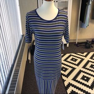 Lularoe Striped Julia Dress Large